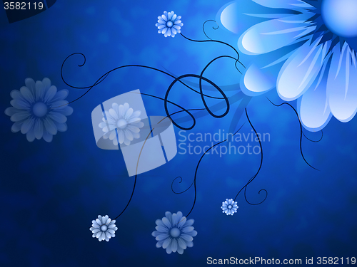 Image of Flowers Background Shows Blossoms Petals And Garden\r