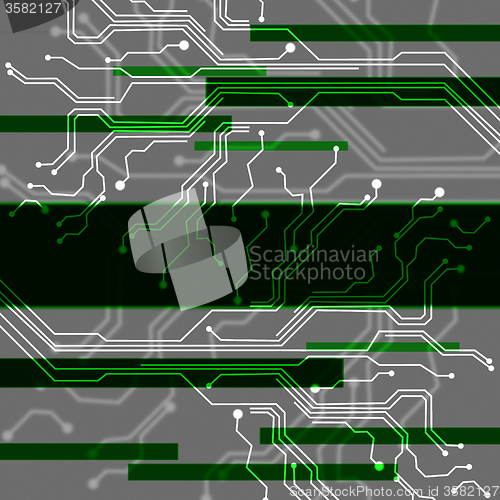 Image of Branching Out Background Means Internet And Data Output\r