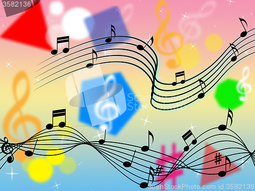 Image of Music Background Shows Rock Pop Or Classical\r