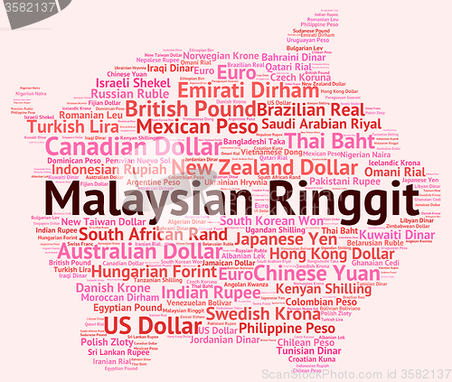 Image of Malaysian Ringgit Shows Foreign Currency And Forex