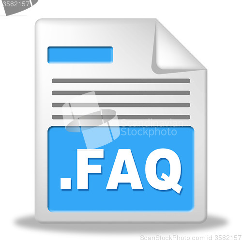 Image of Faq File Shows Frequently Asked Questions And Administration