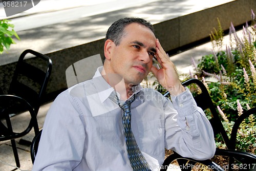 Image of Businessman stressed