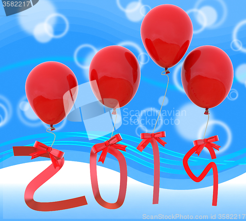Image of New Year Represents Joy Celebrating And Festive