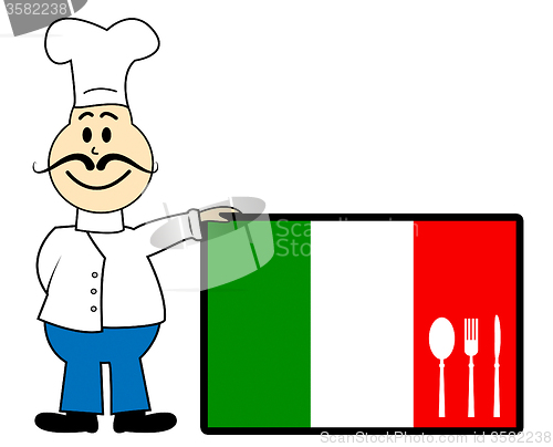 Image of Chef Italy Represents Cooking In Kitchen And Europe