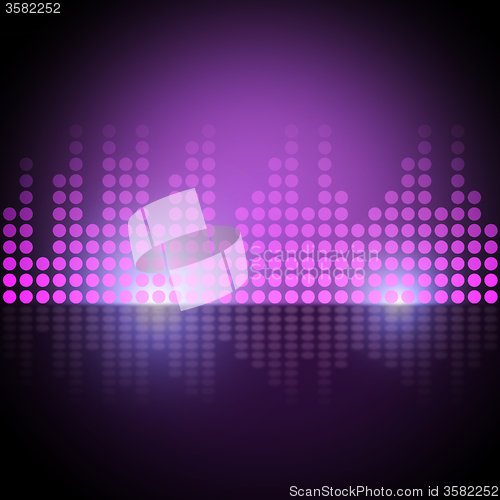 Image of Music Equalizer Background Means Electronic Beats Display\r