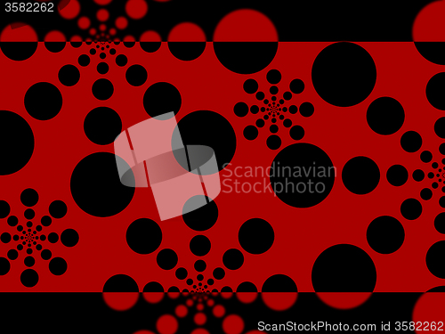 Image of Dots Background Shows Big And Small Circles\r