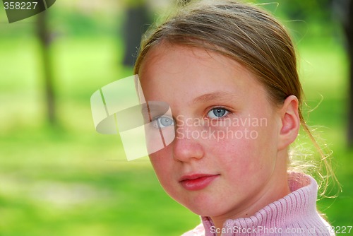 Image of Girl portrait outside