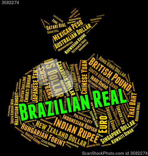 Image of Brazilian Real Indicates Forex Trading And Broker