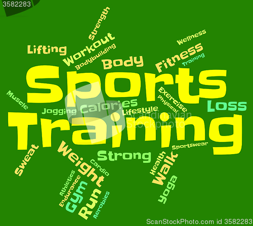Image of Sports Training Means Getting Fit And Exercise