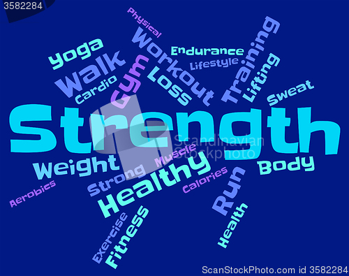 Image of Strength Words Means Tough Force And Sturdiness