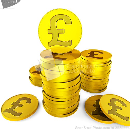Image of Pound Savings Indicates British Pounds And Cash