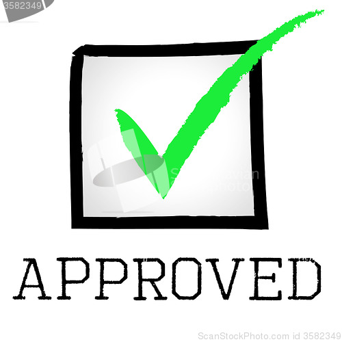 Image of Approved Tick Shows Checked Confirm And Verified