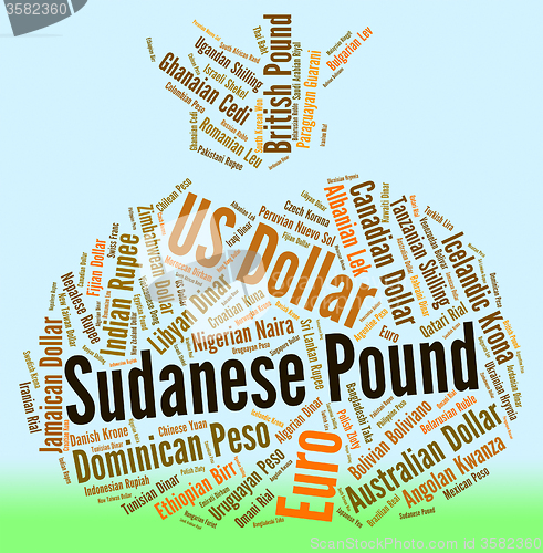 Image of Sudanese Pound Means Worldwide Trading And Coinage