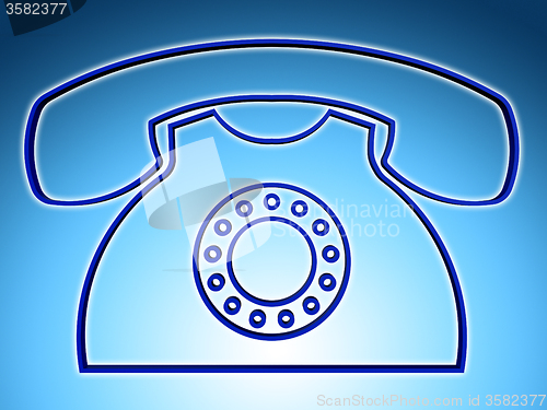 Image of Telephone Call Indicates Answers Discussion And Chat
