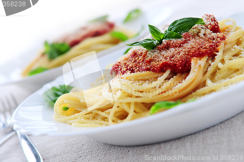 Image of Pasta and tomato sauce