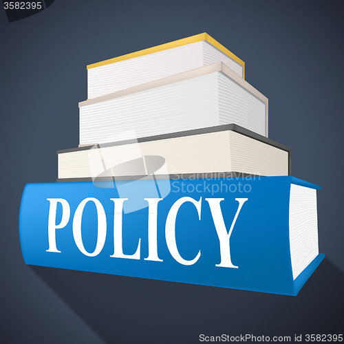Image of Policy Book Means Rule Conditions And Textbook