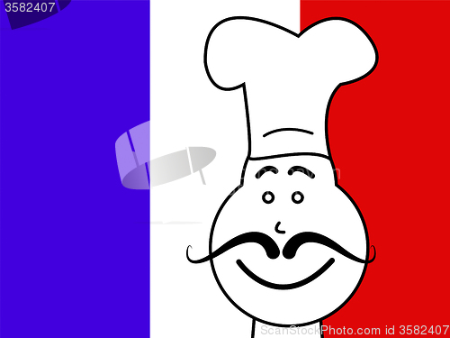 Image of Chef France Means Cooking In Kitchen And Europe