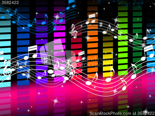 Image of Music Background Means Rock Pop Or Classical Sounds\r