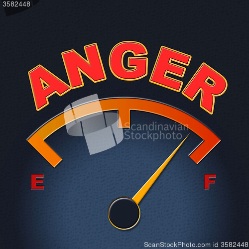 Image of Anger Gauge Means Annoy Annoyed And Rage