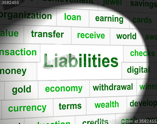 Image of Owe Liabilities Means Bad Debt And Arrears