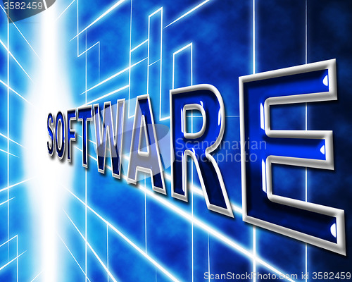 Image of Technology Software Represents Application Program And Freeware