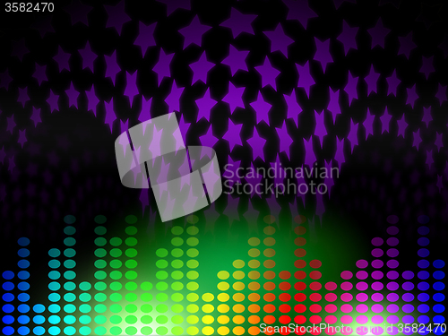 Image of Background Equaliser Represents Musical Backdrop And Audio