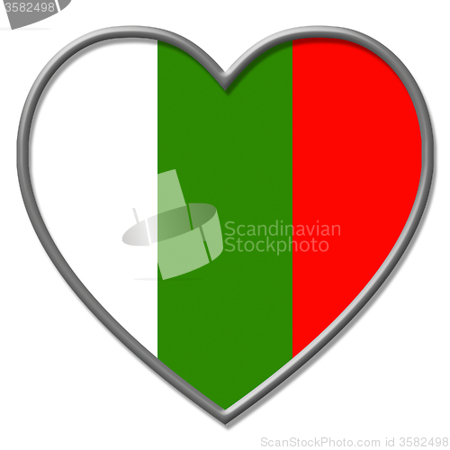 Image of Heart Bulgaria Indicates Valentines Day And Bulgarian