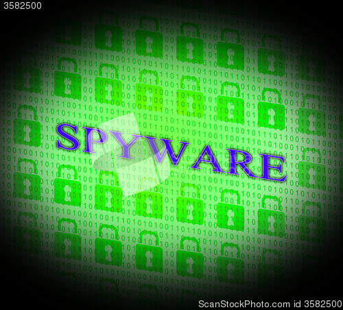 Image of Hacked Spyware Means Unauthorized Crack And Attack