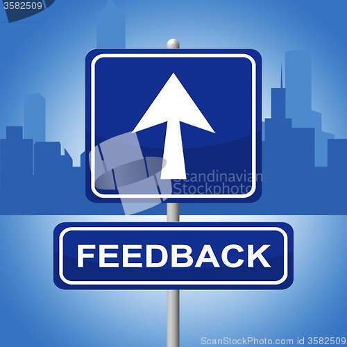 Image of Feedback Sign Means Rating Response And Commenting