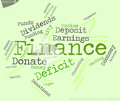 Image of Finance Word Represents Financial Trading And Commerce