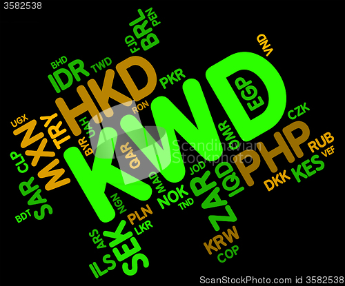 Image of Kwd Currency Indicates Worldwide Trading And Foreign