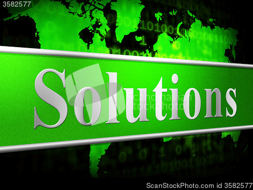Image of Solution Solutions Shows Succeed Success And Advertisement