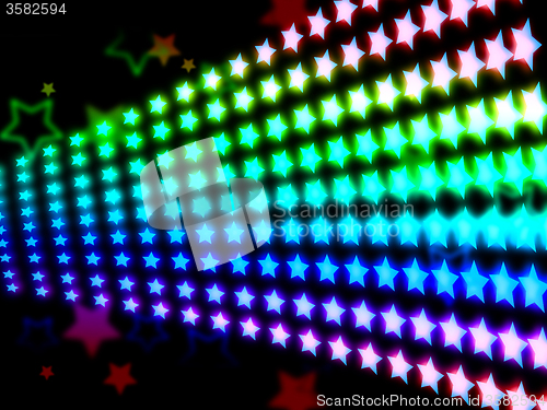 Image of Glow Stars Shows Light Burst And Abstract