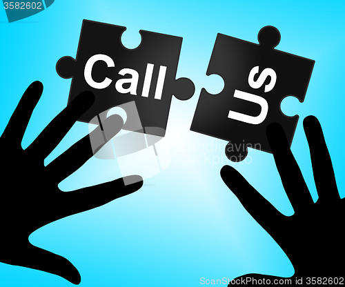 Image of Call Us Represents Debate Phone And Communicating