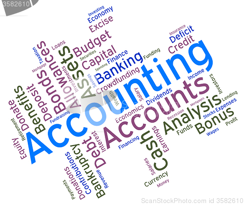 Image of Accounting Words Represents Balancing The Books And Accountant