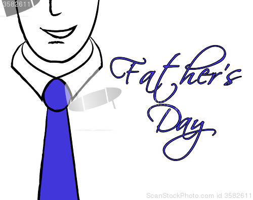Image of Fathers Day Tie Shows Fun Parenting And Parties