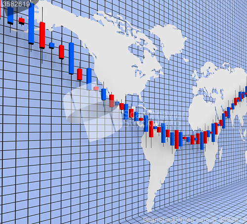 Image of Stocks Graph Shows World Wide And Finance