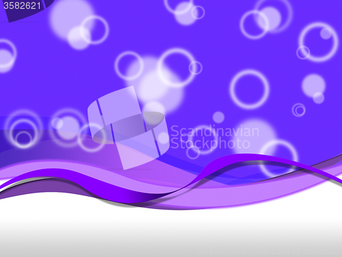 Image of Purple Bubbles Background Means Droplets And Curves\r