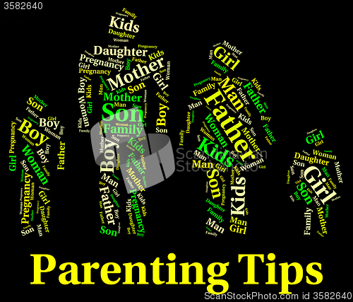 Image of Parenting Tips Represents Mother And Child And Assistance