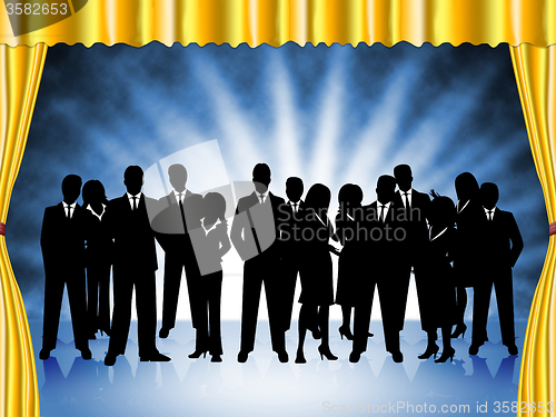 Image of Business People Represents Professional Executive And Team