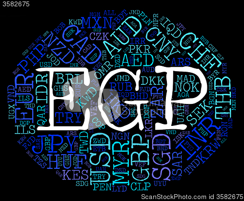 Image of Egp Currency Indicates Forex Trading And Banknote