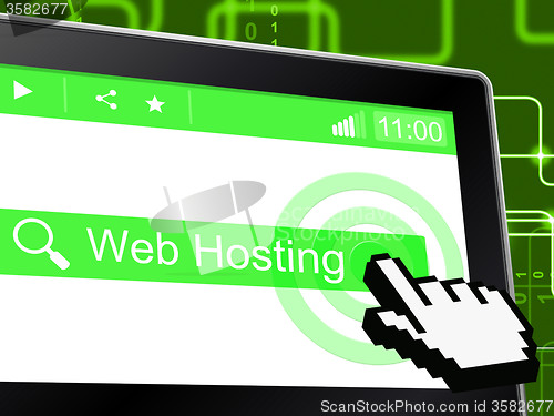 Image of Web Hosting Means Server Webhost And Www