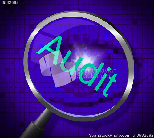 Image of Magnifier Audit Shows Magnify Search And Research