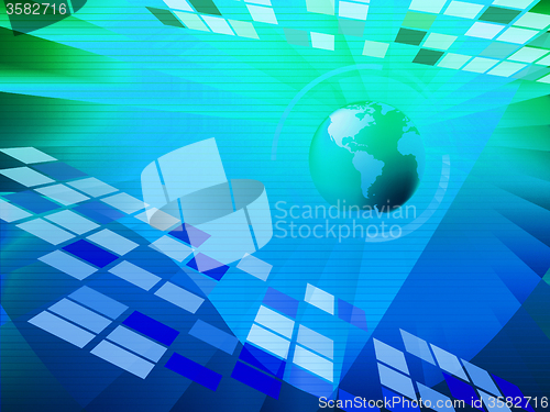 Image of Earth Background Shows Global Digital Art Or Design\r