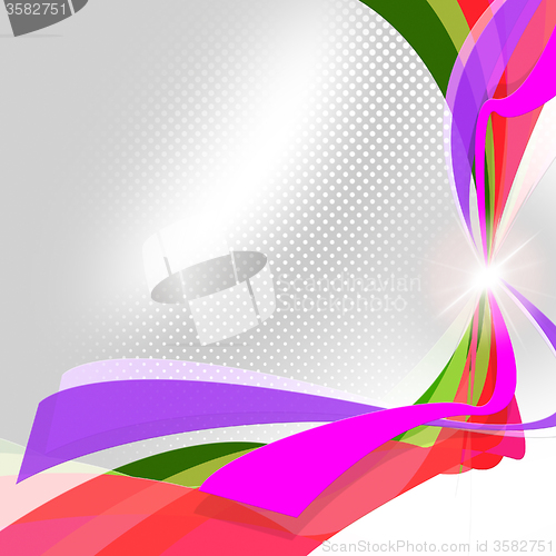 Image of Swirl Ribbons Means Empty Space And Abstract