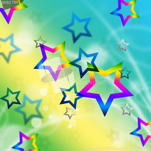 Image of Beach Stars Background Means Shining In Sky\r