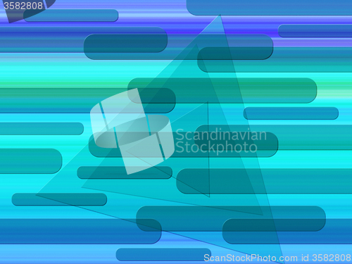 Image of Blue Shapes Background Means Oblongs And Triangles\r