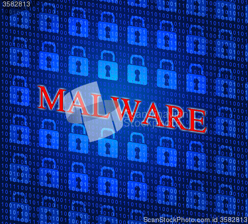 Image of Malware Internet Represents World Wide Web And Www