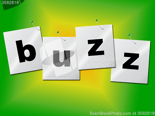 Image of Buzz Word Indicates Public Relations And Publicity