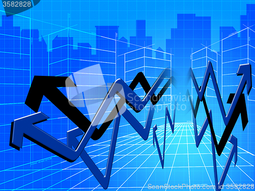 Image of Business Graph Means Infochart Diagram And Statistic